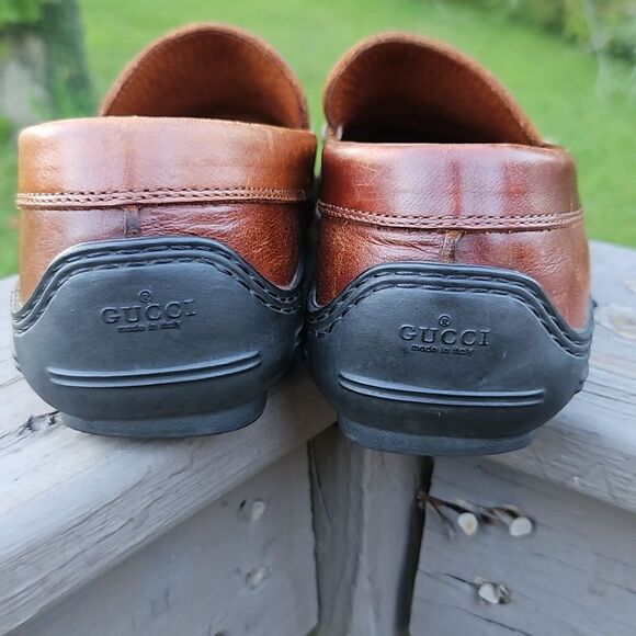 Gucci Brown Horsebit Loafers 0424B size 8 - Picture 5 of 16